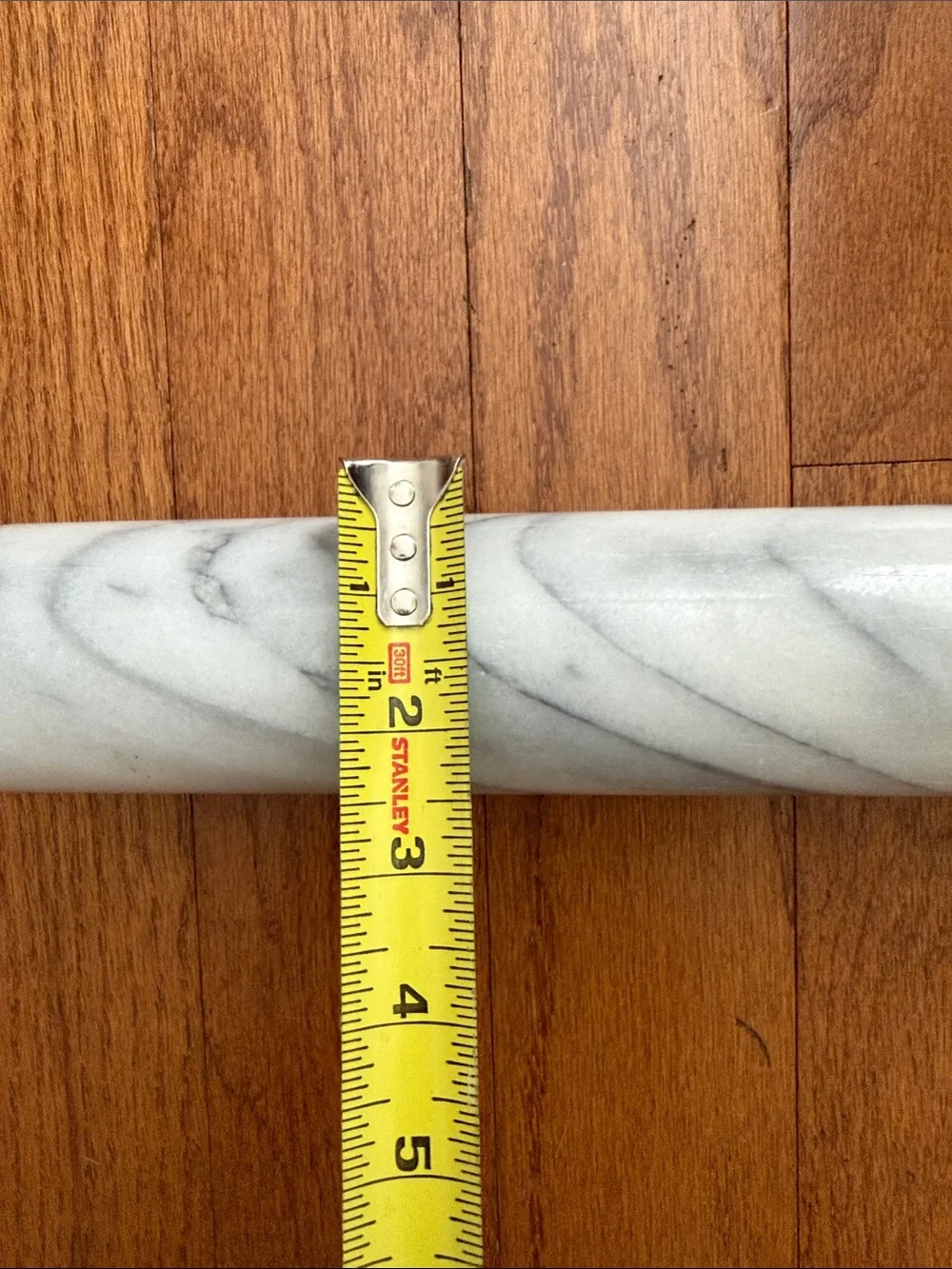 Vintage Marble Rolling Pin with Wooden Handles
